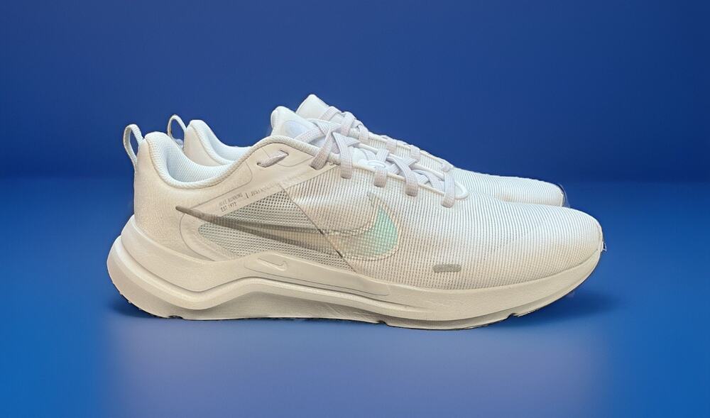 Size 12 - Nike Downshifter 12 White Metallic Silver W